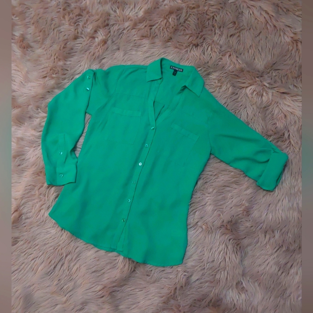 🍀EXPRESS PORTOFINO SHIRT GREEN🍀